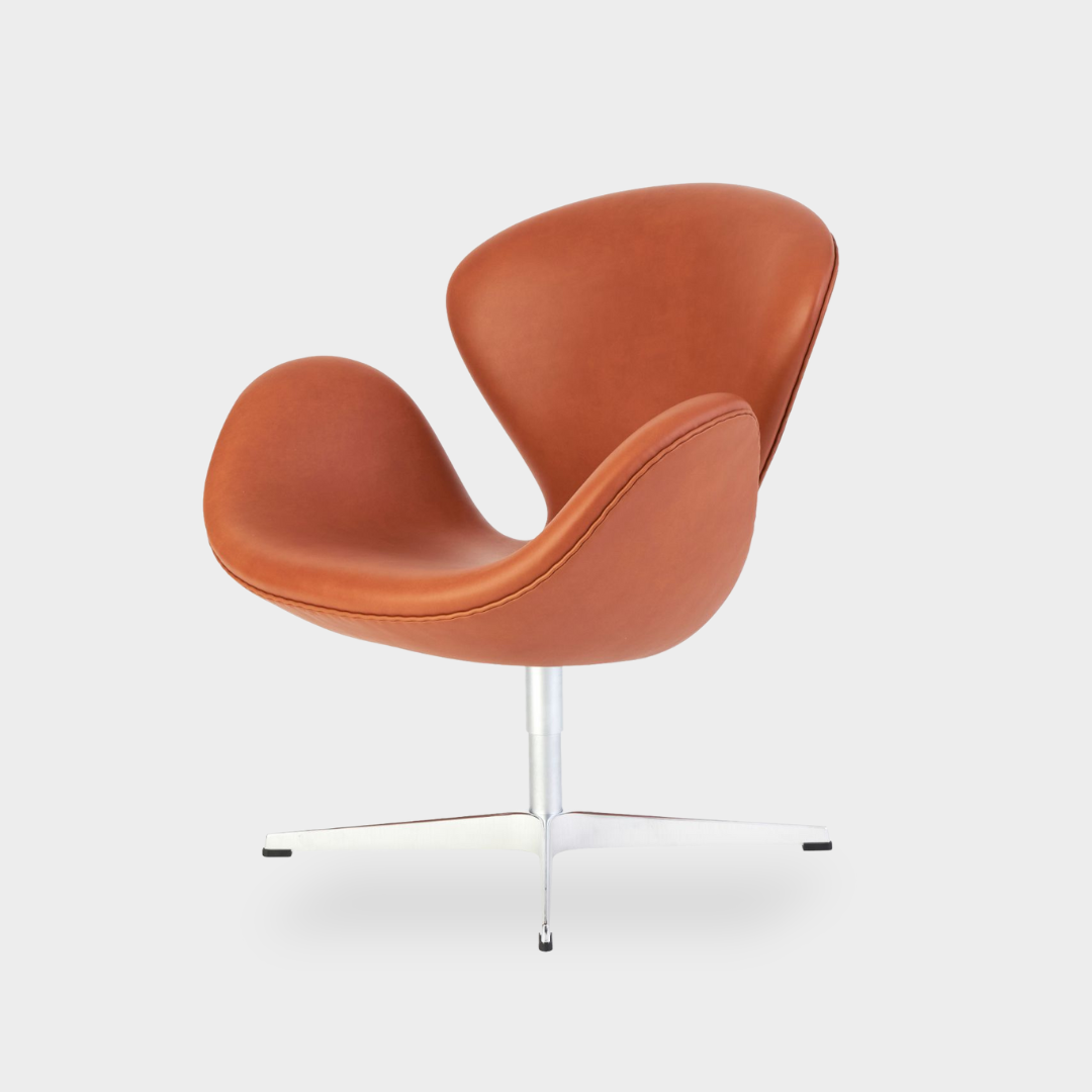 Upholstery by Arne Jacobsen, Swan chair.